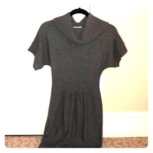 Charcoal grey wool sweater dress size XS